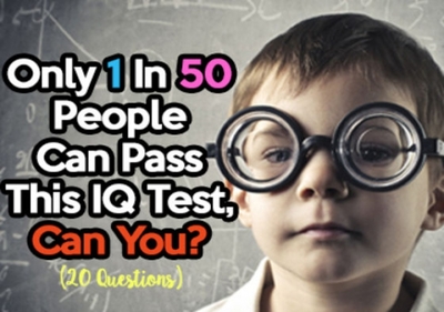 Only 1 In 50 People Can Pass This IQ Test, Can You?
