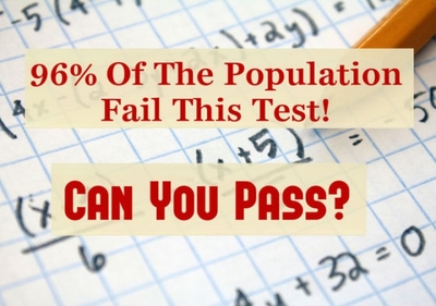 Only 4% Of the Population Can Pass This Math Test!